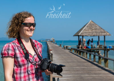 Auf dem Ao Tan Beach Pier