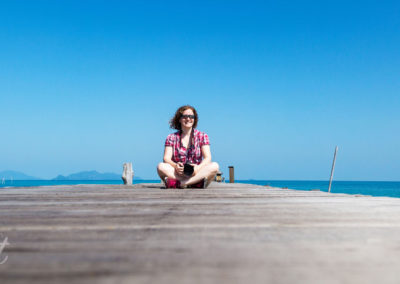 Auf dem Ao Tan Beach Pier