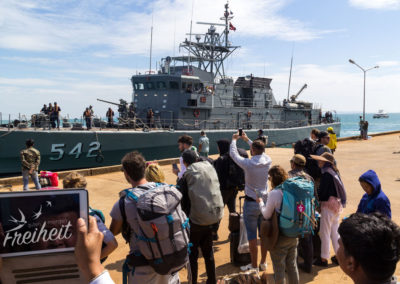 Handys und Tablets werden gezückt