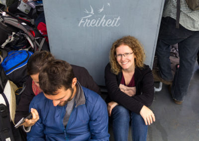 An Bord des Kriegsschiffs