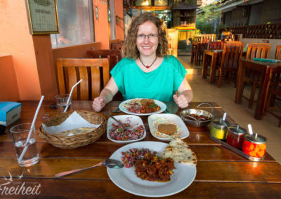 Weihnachtsfuttern beim Inder
