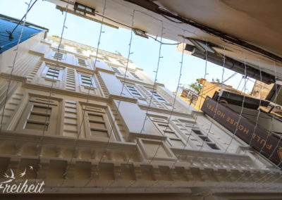 Unser Hostel in der engen Gasse