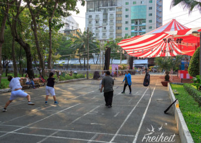 Morgensport ist beliebt