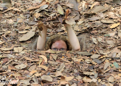 ..Knie auf den Boden..