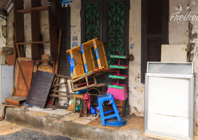 Nein, kein Sperrmüll, sondern verräumter Straßenstand