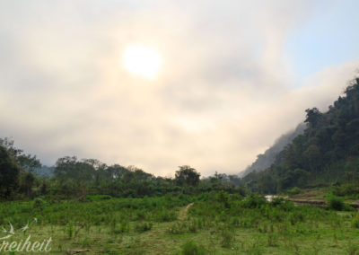 Der Morgendunst löst sich auf