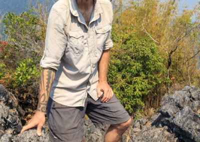 Der Gipfel ist so spitz, dass man nur stehen kann