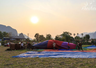 Ein Ventilator sorgt für viel Luft