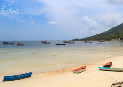 Einer der zahlreichen Strände auf Phangan