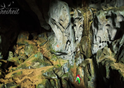 Krabbenhöhle - verzerrte Fratzen