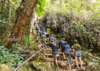 Chinesen fahren auf Ziplines ab