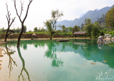 Blue Lagoon in der Nähe der Schneckenhöhle