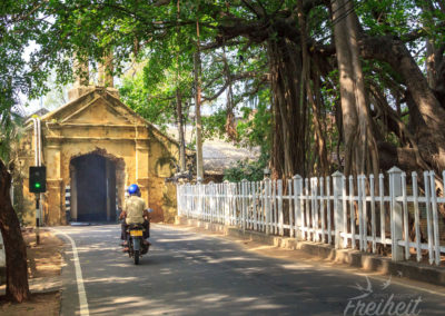 Unterwegs im ehemaligen Fort der Niederländer