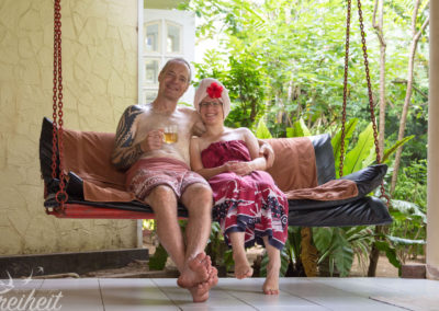 Selbstauslöserbild auf der Hollywoodschaukel :)