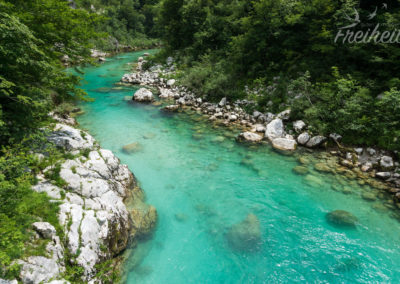 Die Soča - eine unwirkliche Farbe...