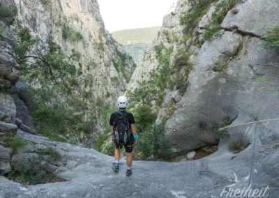 Blick zurück zur Schlucht