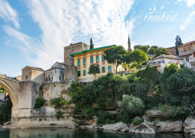 Ostseite von Mostar - hier leben hauptsächlich Bosniaken