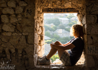 Freier Blick aus den Ausguckslöchern