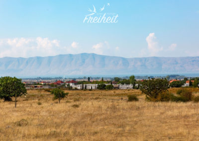 Kurz nach der Grenze zu Albanien - Schnappschuss aus dem Auto