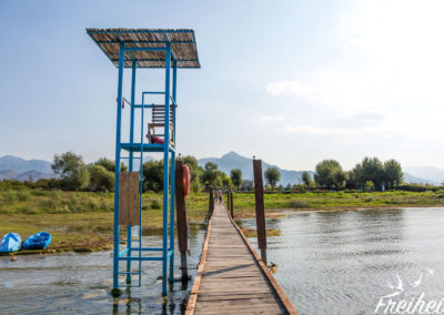 Sogar einen Bademeister gibts am Campingplatz