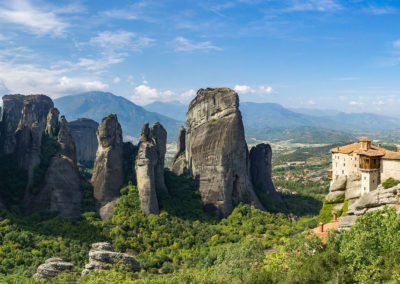 Panorama mit dem Frauenkloster Rousánou