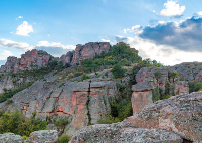 Die Fels- und Bergwelt von Belogradtschik im Abendlicht