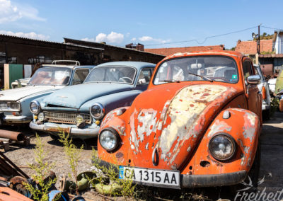 Klassiker wie ein Wartburg oder Käfer dürfen natürlich nicht fehlen :)