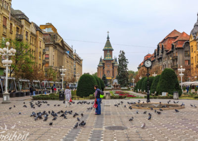 Der Siegesplatz mit der rumänisch-orthodoxen Kathedrale