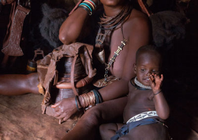 Im Haus einer Himbafamilie