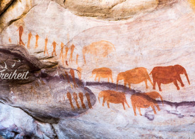 Bekannte Felsmalerei bei Stadsaal