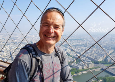 Früher hätte Carsten mit seiner Höhenangst nie hier oben stehen können