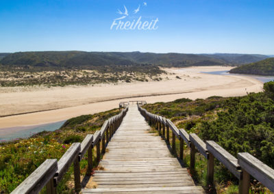 Treppe zum Praia da Amoreira