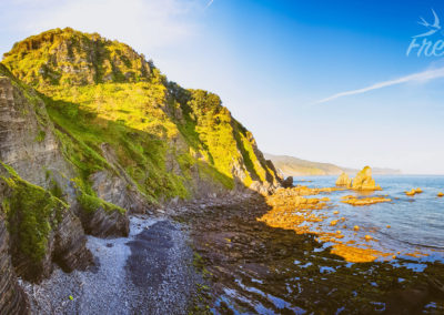 Blick von der Steinbrücke zum Festland