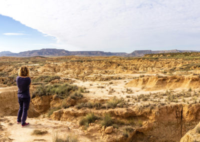 Nadine beim Fotografieren der weit entfernten Bienenfresser
