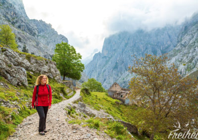 Siedlungsreste in der Cares-Schlucht