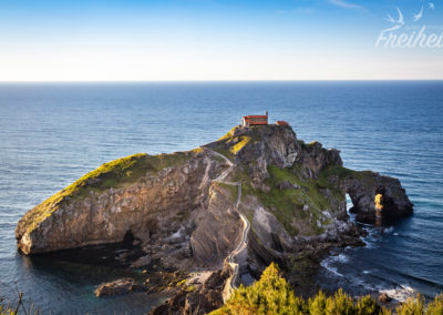 Die Insel ist nur 270m lang und 80m breit....