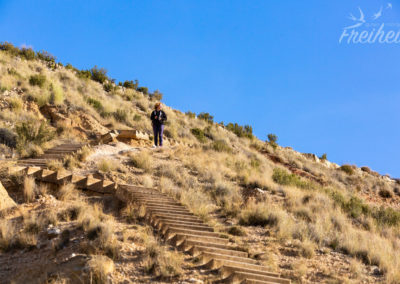 Betontreppe als Zustiegshilfe :-)